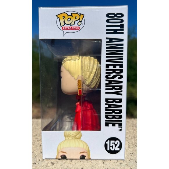 Funko Pop Retro Toys - Barbie 80 Mattel - 80th Anniversary Barbie (#152, NEW) - Picture 4 of 8